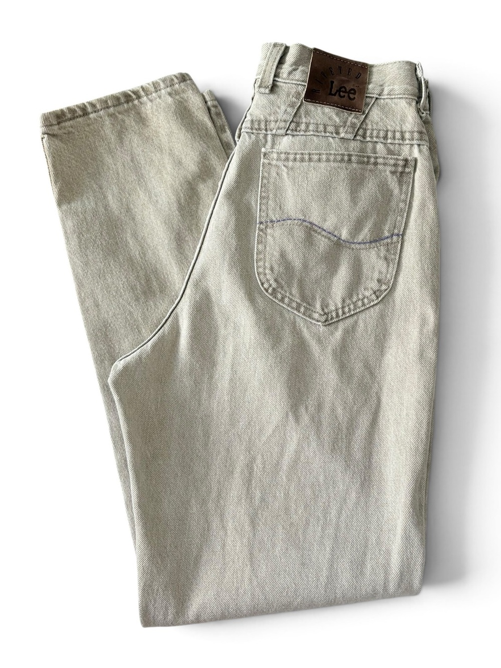 Vintage Denim Jeans Lee Riveted Tan High Rise Fall